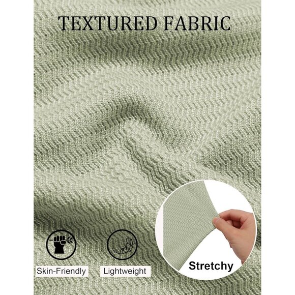 Men's Knit Polo Sweater V-Neck Long Sleeve Dress Pullover Fall Sweater Celadon - Picture 5 of 5